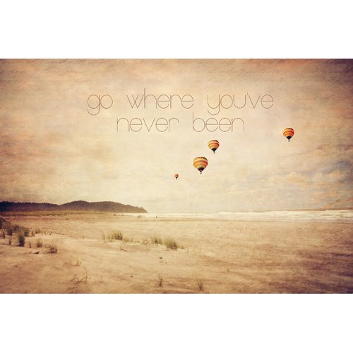 Marmont Hill "Go Where You've Never Been" Sylvia Cook Painting Print on Canvas