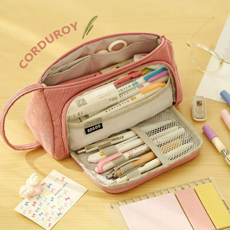 Pencil Case, Large Capacity Pen Pencil Pouch Durable Bag, Portable