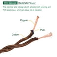 thumbnail image 4 of Uxcell 10 M/32.8 Ft 2 Core 18AWG Vintage Twisted Cloth Covered Electrical Wire Light Brown, 4 of 5
