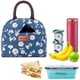 thumbnail image 4 of Bolsa de almuerzo para mujeres y hombres con aislamiento para adultos, bolsa de mano reutilizable para el trabajo, picnic, escuela o viajes (Gloria de la mañana), 4 of 5