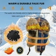 thumbnail image 5 of HEYANN Winter Trapper hat,Russian Ushanka Plaid Faux Fur Fuzzy for Men Women with Ear Flaps Eskimo Soviet Pilot Hat, 5 of 8