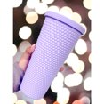thumbnail image 1 of Vaso de plástico reutilizable, con tapa y popote, vaso de doble ventilación, 1 of 4
