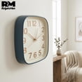 thumbnail image 4 of Reloj de Pared Cuadrado 21 cm Vintage Colores Pastel Silencioso azul YC038467, 4 of 6