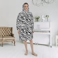 thumbnail image 4 of Basic Zebra Oversized Kids Wearable Blanket Hoodie, Flannel Pullover Blanket, Blanket Sweatshirt, 4 of 9