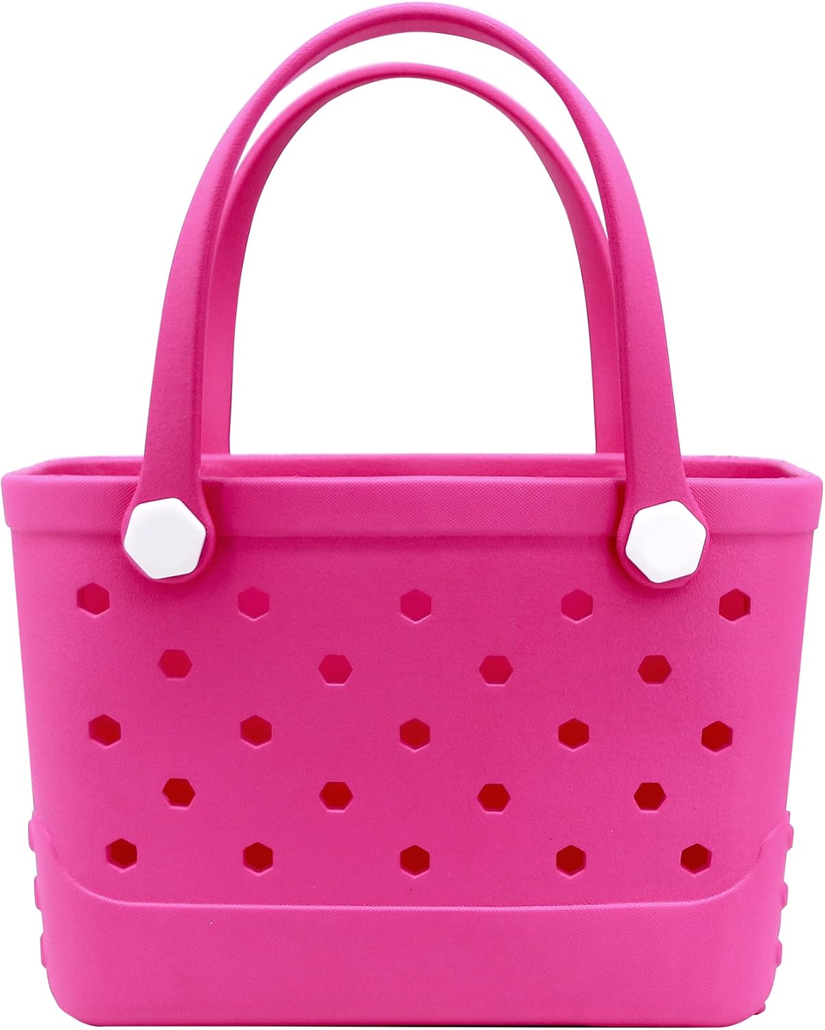 ROVTIULI Waterproof Sandproof Beach Bag for Women - Small Portable Plastic Rubber Tote, Washable Open Top Handbag for Outdoor Travel