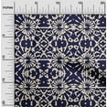 thumbnail image 2 of oneOone Georgette Viscose Dark Blue Fabric Block Fabric For Sewing Printed Craft Fabric By The Yard 42 Inch Wide-D5, 2 of 6