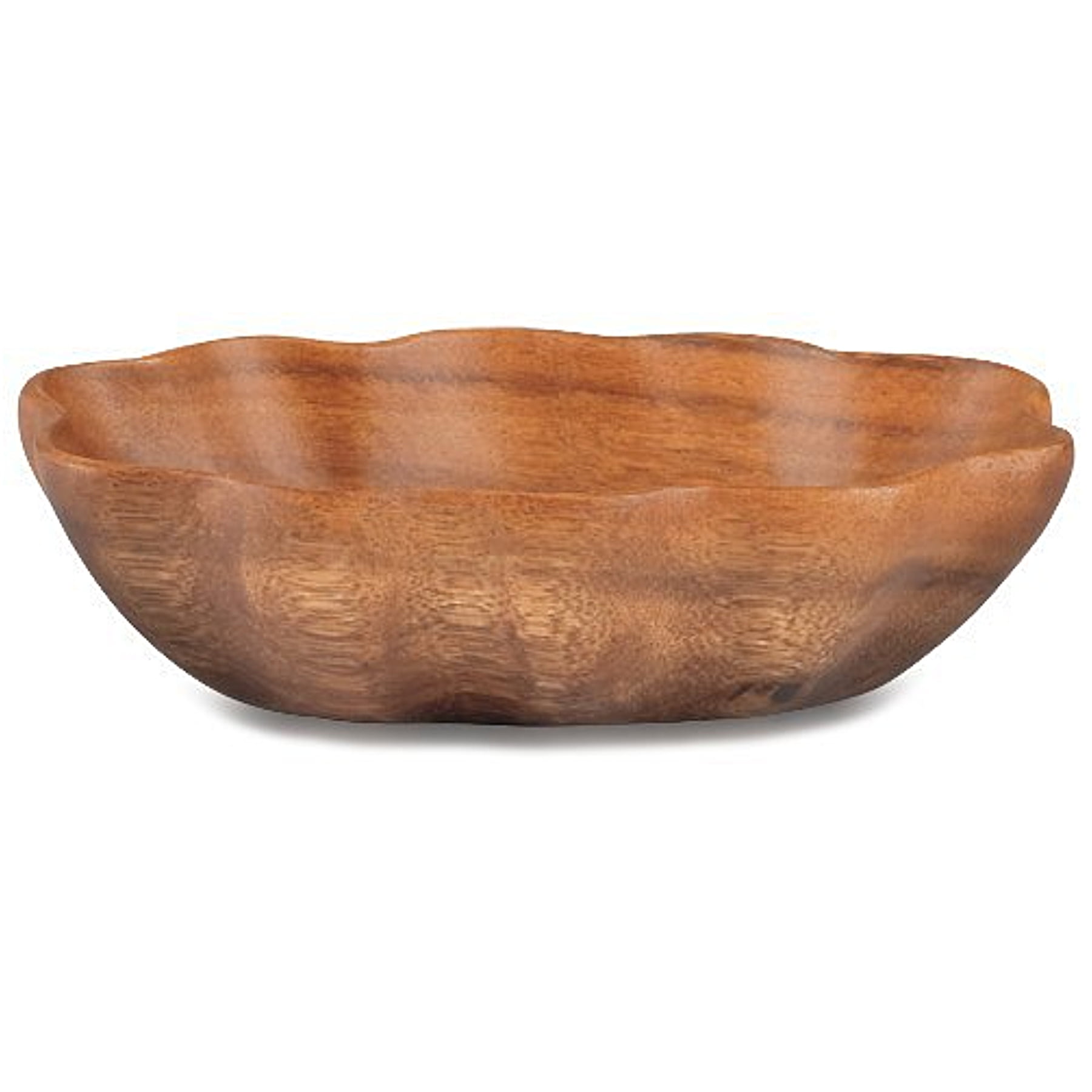 Islander Acacia Wood 3" x 12" x 7.5" Rectangular Bowl 