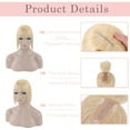 thumbnail image 4 of MY-LADY 100% Remy Human Hair Women Topper Hair Toppers Silk Base Hair Pieces Clip In Hair Topper with 3D Air Bangs 17 Colors 16inch #613 Bleach Blonde, 4 of 8