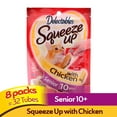 thumbnail image 3 of Hartz Delectables Squeeze Up Senior 10+ Chicken Wet Cat Treat 2.0oz, 32 pack, 3 of 11