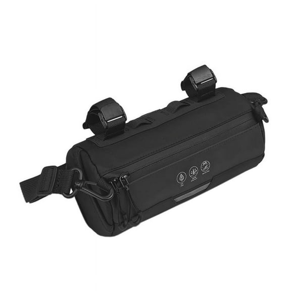 Bike Handlebar Bag Waterproof Bicycle Handlebar Roll Bag with Large Reflective Area, Pouch Bag for Mountain Bike Bicycle
