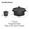 thumbnail image 3 of Hamilton Beach 7 Quart Programmable Stay or Go Slow Cooker with Dipper, 3 of 6