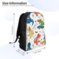 thumbnail image 4 of Fotbe Dinosaur Travel Laptop Backpack, Business Slim Sturdy Laptops Backpack, Water Resistant College School Computer Bag Gift for Men & Women Fits 15.6 Inch Notebook, 4 of 8