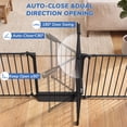 thumbnail image 2 of Vomeast 34.6"-84.2" Extra Wide Baby Safety Gate,Auto Close Pet Dog Gates for Stairs Doorways Fireplace,Anti-Trip Pedal,29.5" Tall,Black, 2 of 10