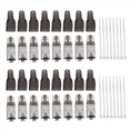thumbnail image 4 of 16 Pcs Connecteurs Modulaires Sans Outils RJ45 7 Bouchons Cat7 / Cat7 23/24AWG-Noir, 4 of 7