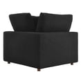 thumbnail image 3 of Modway Commix Upholstered Boucle Fabric Corner Chair in Black, 3 of 8