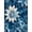 Deep Blue Flower Pattern, variant on Yayeee Kitchen Curtains Tier Pair Light Filtering 27"x24" Rod Pocket Short Cafe Window Panel, Blue Leopard Print