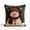 1B- Snowman, variant on Christmas Santa 3D Throw Pillow Cover, 17.72 Inch Linen Cushion Case with Cartoon Design, Winter Holiday Decor for Sofa Bed