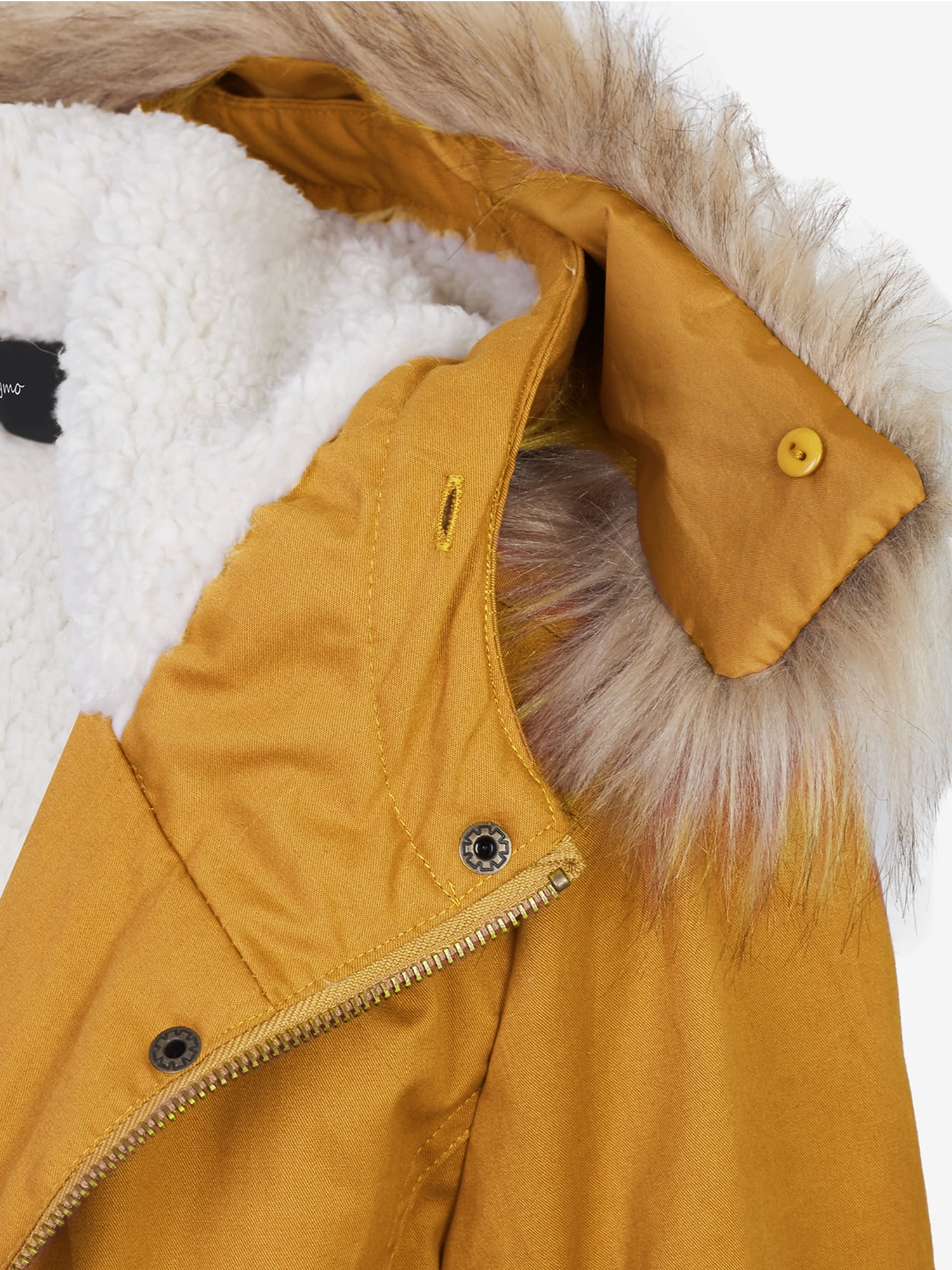 womens sherpa lined anorak parka jacket with hoodie