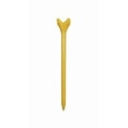 thumbnail image 5 of 3 1/4" (82mm) Yellow Performance Plastic Golf Tees, pack of 15 by Tour Mission, 5 of 5