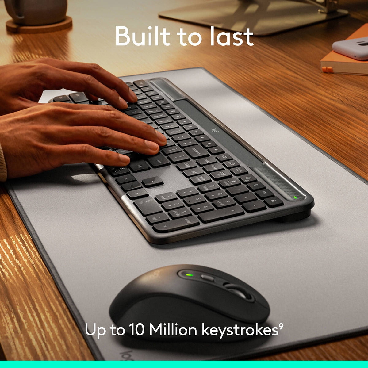 Logitech Signature Slim Solar+ K980 Wireless Keyboard, Graphite