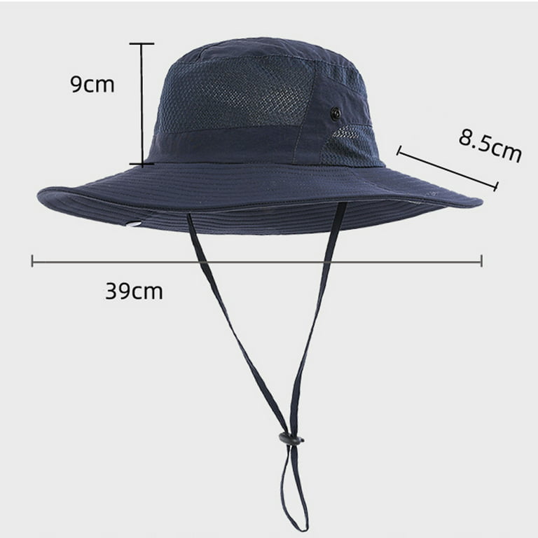 WEAIXIMIUNG Men Mountaineering Fishing Camouflage Hood Rope Outdoor Shade  Foldable Casual Bucket Hat Womens Bucket Hats Spring Gray 