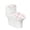 Pink Roses, variant on HELLHERO Merry Chrismas Polyester Fabric Bathroom Toilet Lid Cover Set for Hotel, Elastic Edge Dustproof Stays in Place, Stretch Fit, U-Shaped