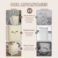 thumbnail image 4 of Koomade Large Foldable Wheeled Laundry Hamper with Handles and Ventilated Design, 4 of 8