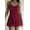 Red, variant on Women’s Twisted Front One Piece Swimsuits Ruched Padded Tummy Control Swimdress Bathing Suit, Black