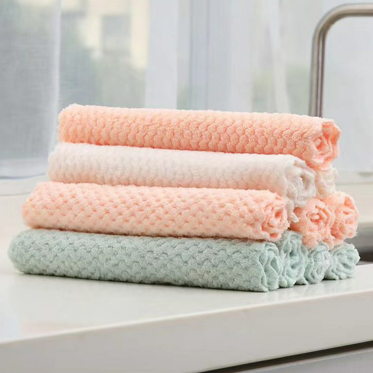 12 Pack Dish Towels, 10x10 In Premium Dish Cloths, Super Absorbent Kitchen  Towels Coral Velvet Dishcloths Nonstick Oil Fast Dryi - Buy 12 Pack Dish  Towels, 10x10 In Premium Dish Cloths, Super