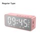 thumbnail image 4 of Superficie del espejo 3-en-1 Reloj de alarma grande Mostrar Bluetooth Compatible con Bluetooth Reducción de ruido Altavoz Tiempo real Temperatura Meter Relojes Tipo 1 Rosa seitruly HA011424-02, 4 of 6