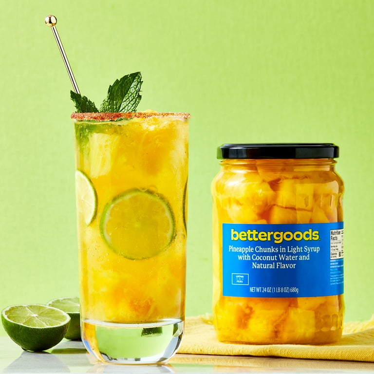 bettergoods Pineapple Chunks in Coconut Water 24 oz in Light Syrup