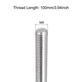 thumbnail image 2 of Unique Bargains Fully Threaded Rod M8 x 100mm 1.25mm Thread Pitch 304 Stainless Steel Right Hand Threaded Rods Bar Studs 8 Pack, 2 of 4