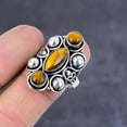 thumbnail image 3 of Natural Tiger Eye Gemstone Handmade 925 Sterling Silver Gift Ring Size 10, 3 of 4