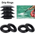 thumbnail image 2 of Oar Accessories 4 Pcs Rubber UniverCanoe UniverPaddle Drip Rings for Canoe Rafting Paddles Shaft Fine Workmanship, Sturdy and Durable, 2 of 5
