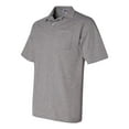 thumbnail image 2 of Jerzees SpotShield Polo T-Shirt with Pocket for Men Size up to 5XL, 2 of 5
