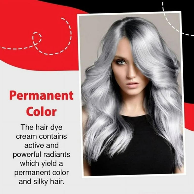 Punk Style Unisex Permanent Hair Coloring Cream, Smoky Grey Punk Style Unisex Permanent Hair Coloring Cream, Smoky Grey