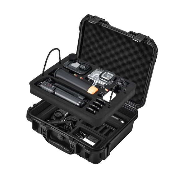 Hard Case Organizer For Gopro Hero 13/12/11/10/9/8 Media Mod/Volta/Protective Housing/Chest Mount Creator Edition Accessories Waterproof Travel Storage Carrying