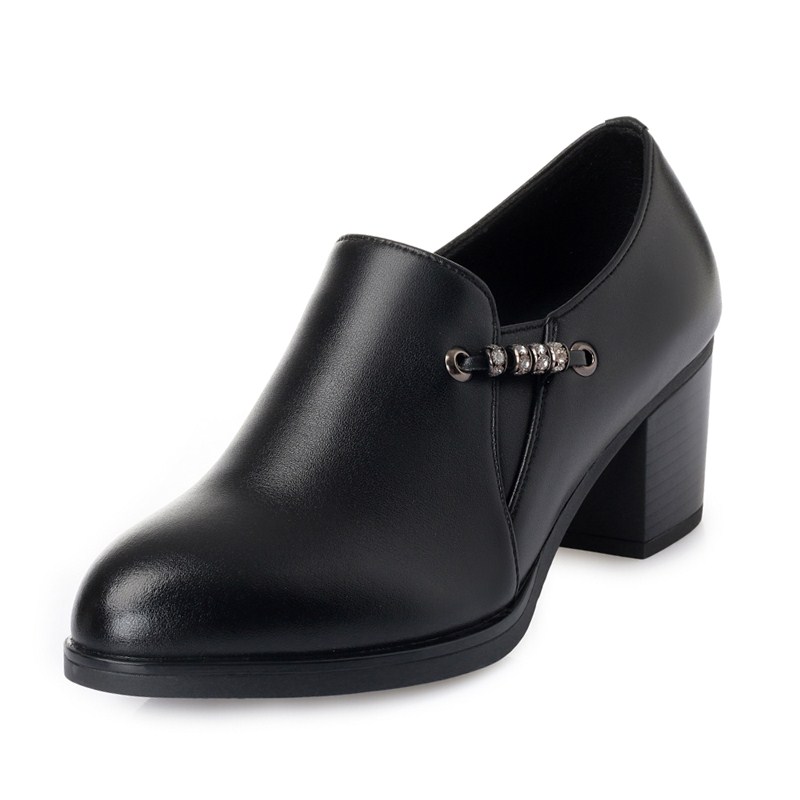 2024 Autumn Genuine Leather Women Office Shoes High-heeled Sexy Women Dress Shoes Big Size 41 42 43 Women Party Shoes