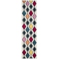 thumbnail image 2 of Safavieh Hollywood Ronni Geometric Runner Rug, Ivory/Peacock Blue, 2'3" x 12', 2 of 8