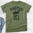 thumbnail image 2 of Bostie Dad T-shirt, Unisex Men's Shirt, Boston Terrier Owner, Best Dog Dad Gift, Heather Military Green, XX-Large, 2 of 6