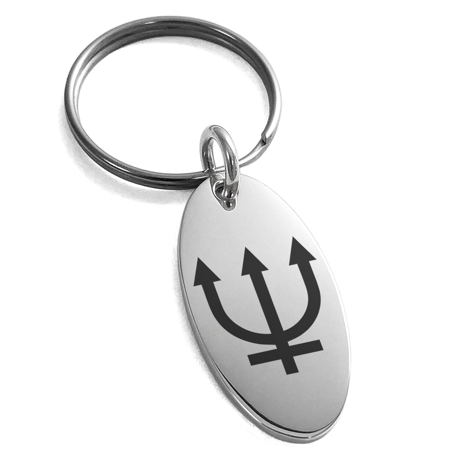 Stainless Steel Solar System Planetary Nektune Engraved Small Oval ...