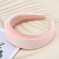 thumbnail image 6 of Unique Bargains 1 Pc Simple Pure Color Headbands for Women Pink, 6 of 6