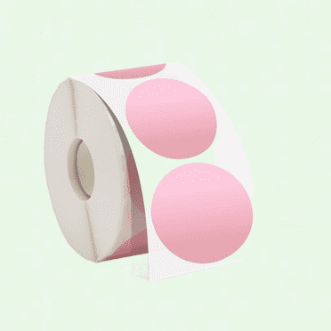 Yellow Round Thermal Labels Sticker 3", 500 Labels, Compatible with MUNBYN, JADNES, Rollo, iDPRT, Zebra
