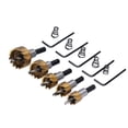 thumbnail image 1 of Juego de 5 brocas para sierra de corona de metal, abridor de carpintería de acero con alto contenido de carbono, 16, 18,5, 20, 25 y 30 mm, 1 of 15
