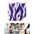 thumbnail image 4 of Purple White Moire Cloth Napkins Set of 8 Reusable Dinner Napkins, Modern Abstract Art Elegant Cocktail Napkin Washable Table Napkins for Wedding/Holiday Party/Baby Shower 20"x20", 4 of 7