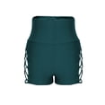thumbnail image 6 of MGDXOX Women's High Waisted Fashion Swim Bottoms Tummy Control Bathing Suit Bottoms with Crisscross Side Cutouts Navy L, 6 of 7