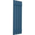 thumbnail image 3 of Ekena Millwork 15 1/2"W x 69"H Americraft Four Board (2 Batten) Exterior Real Wood Spaced Board-n-Batten Shutters (Per Pair), Sojourn Blue, 3 of 10