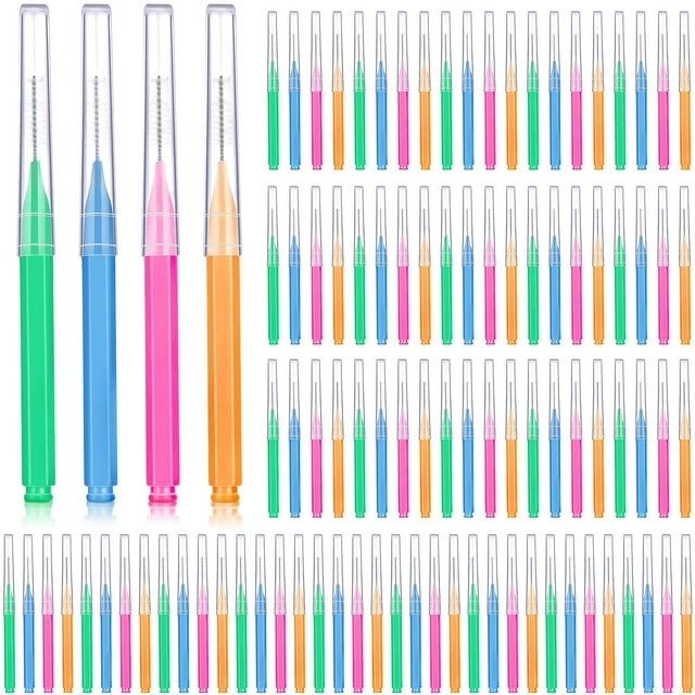 Cepillo interdental Patelai de 100 piezas para brackets y cuidado dental