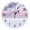 E29, variant on Beautiful Pink Clouds PVC Wall Clock Home Decor Wall Clock Modern Design Living Room Decor Wall Digital Clock（12 Inch）