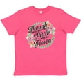 thumbnail image 3 of Inktastic Though She Be But Little She is Fierce with Flower Circle Illustration Youth T-Shirt, 3 of 5